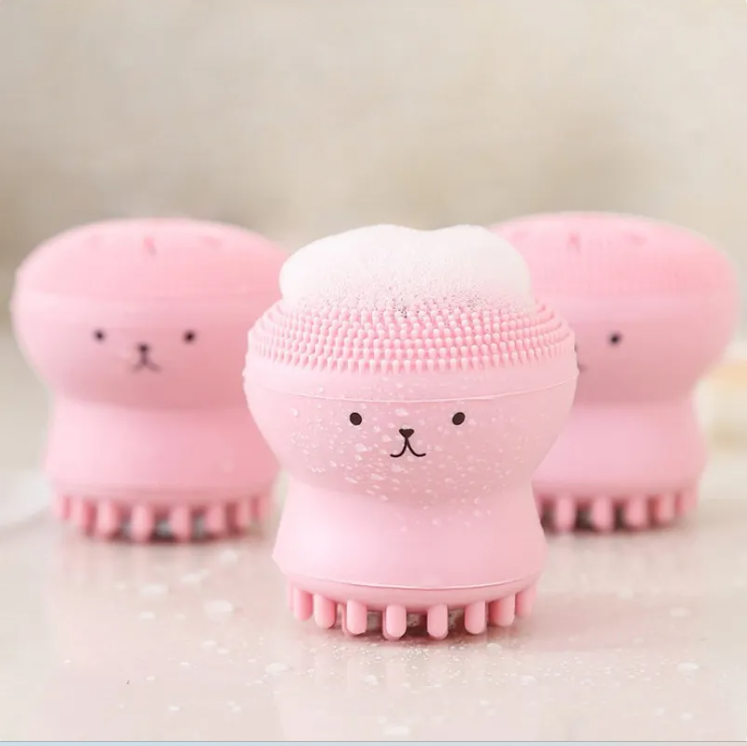 Silicone Cleansing & Exfoliating Brush Cute & Effective Skin Care Tool